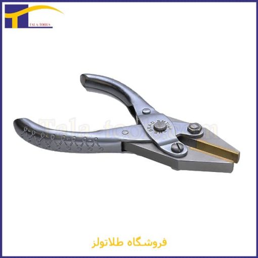 فروش انبر دم پهن سر برنجی دوبل طرح ترکیه ای با بدنه فولاد ضد زنگ مناسب برای کارگاه طلا و جواهر سازی