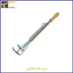 دسته بونه کاسه‌ای کوچک با دسته چوبی برای جابجایی بوته ذوب 150 گرم تا 1.5 کیلوگرم ساخت ایتالیا